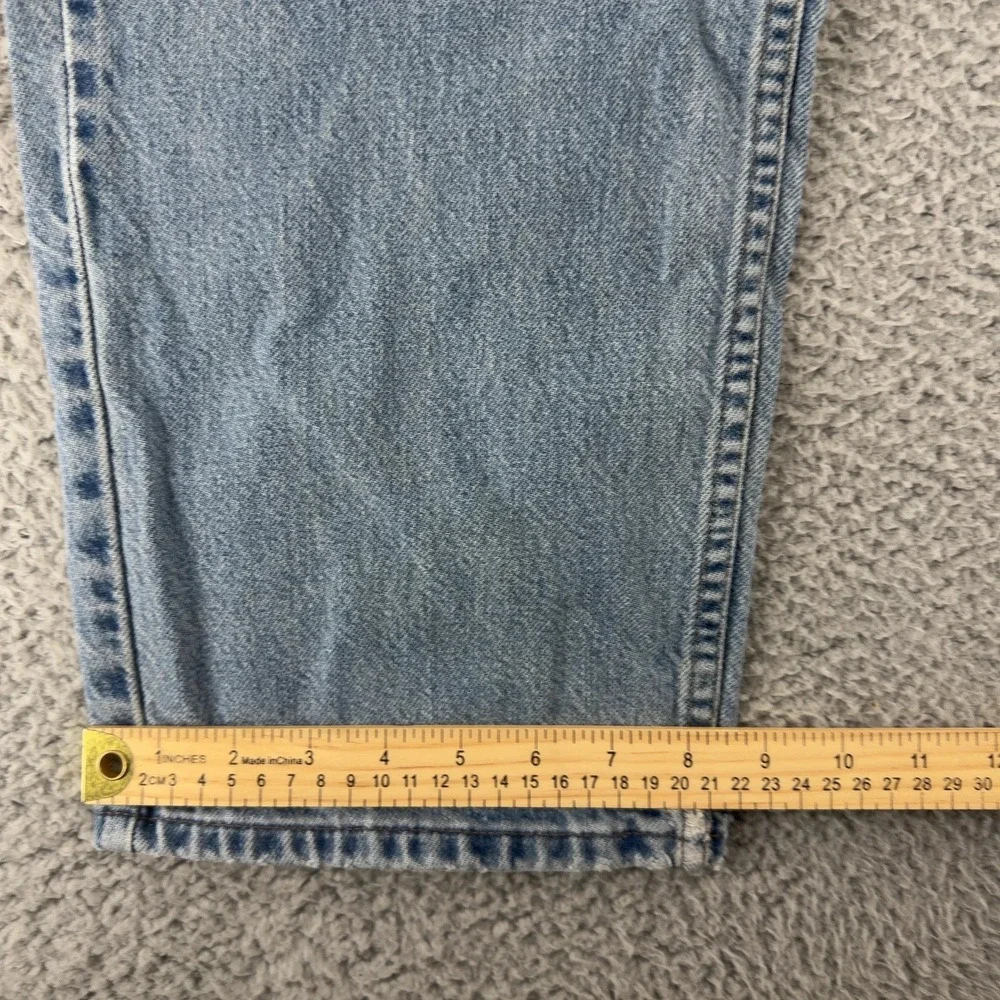 Levis SilverTab Mens 34x32 Straight Relaxed Light Wash Blue Jeans Baggy Denim
